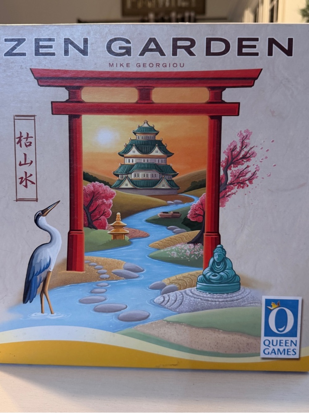 Zen Garden Board Game by Queen Games - Red & Blue Box Art